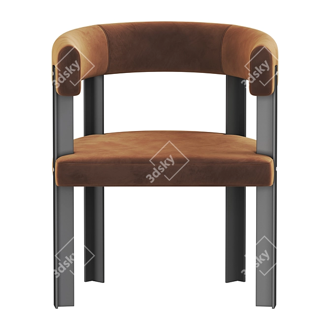 Elegant Baxter T Chair 3D model image 4