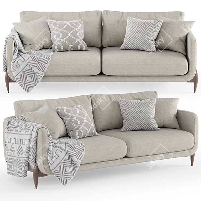 Jenny Sofa: Modern Comfort for Your Home 3D model image 1