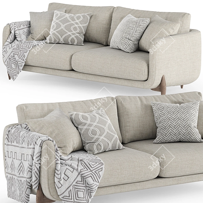 Jenny Sofa: Modern Comfort for Your Home 3D model image 2