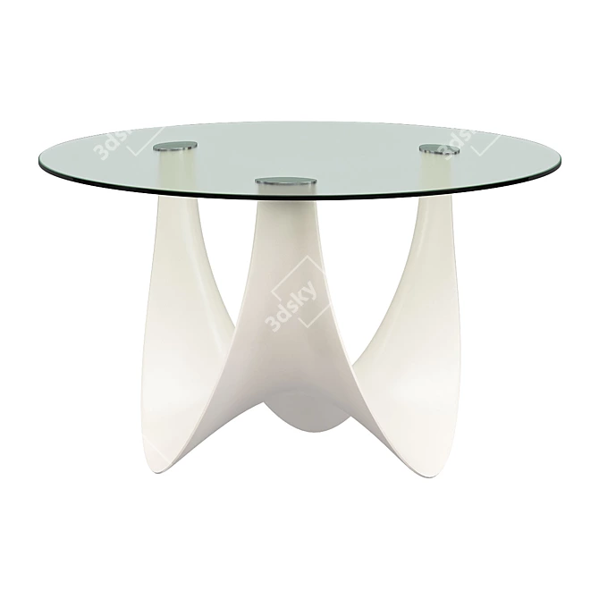 Exquisite Coral Reef Outdoor Table 3D model image 1