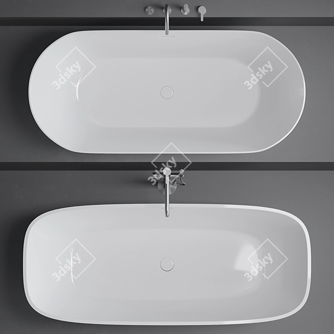 Luxury Bath Tubs by Treesse: Brio & Inka 3D model image 2