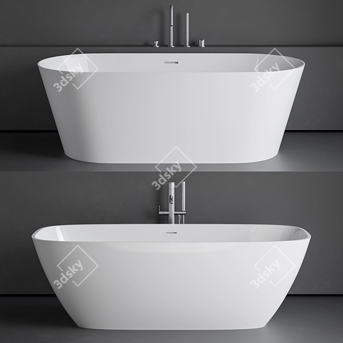 Luxury Bath Tubs by Treesse: Brio & Inka 3D model image 6