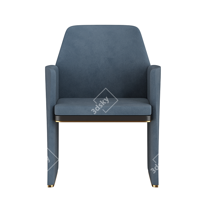 Sleek Anthony Dining Chair: Stylish, Versatile, and Comfortable 3D model image 4