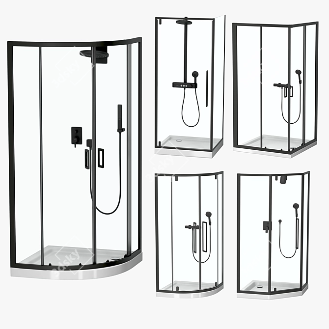 RGW Shower Enclosures: Stylish and Versatile 3D model image 8