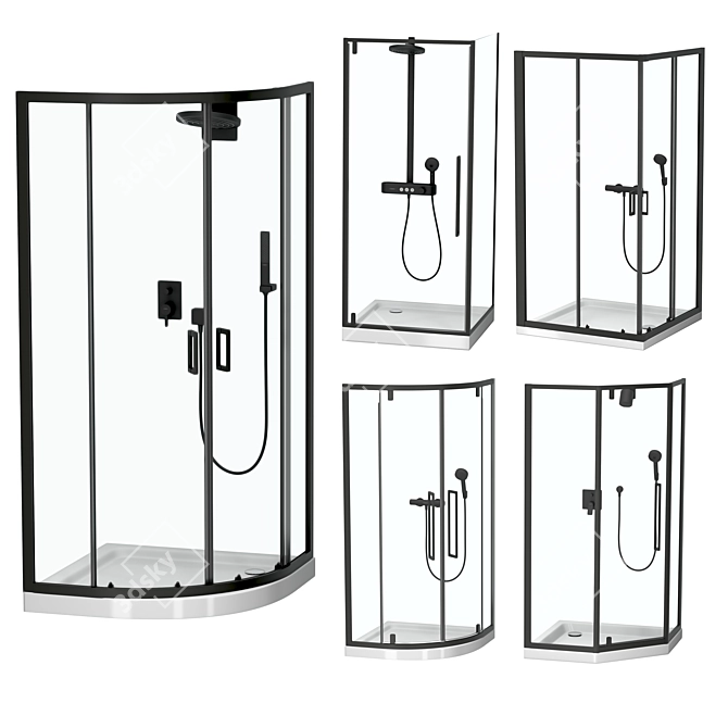 RGW Shower Enclosures: Stylish and Versatile 3D model image 9