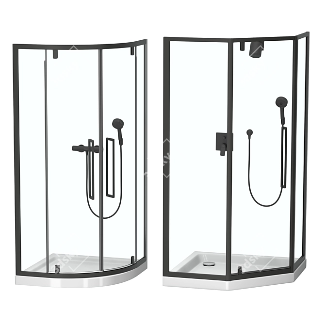 RGW Shower Enclosures: Stylish and Versatile 3D model image 10