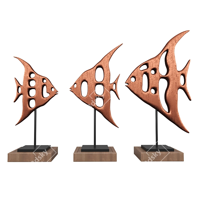 Copper Beauty: Handcrafted Art 3D model image 1