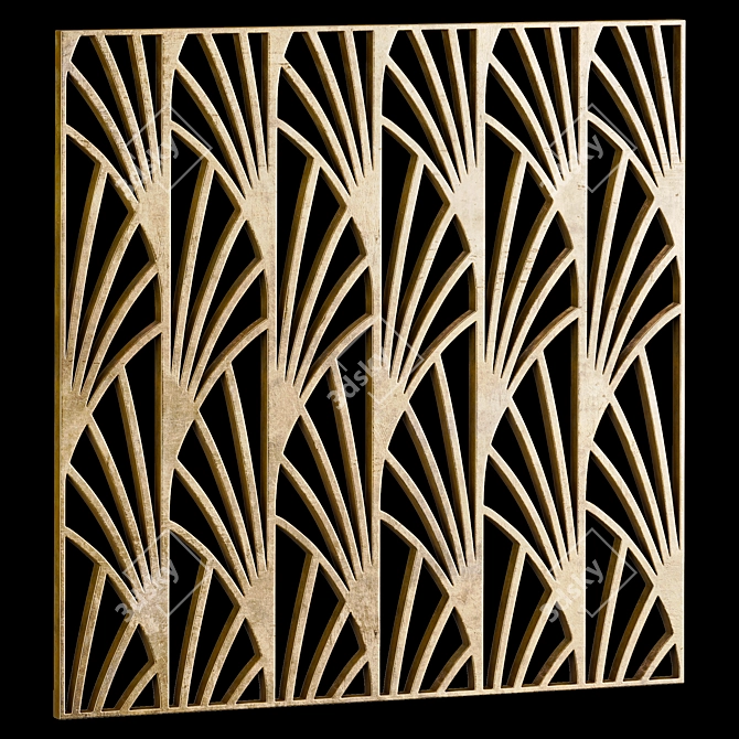 10-Piece Square Decorative Panels 3D model image 4