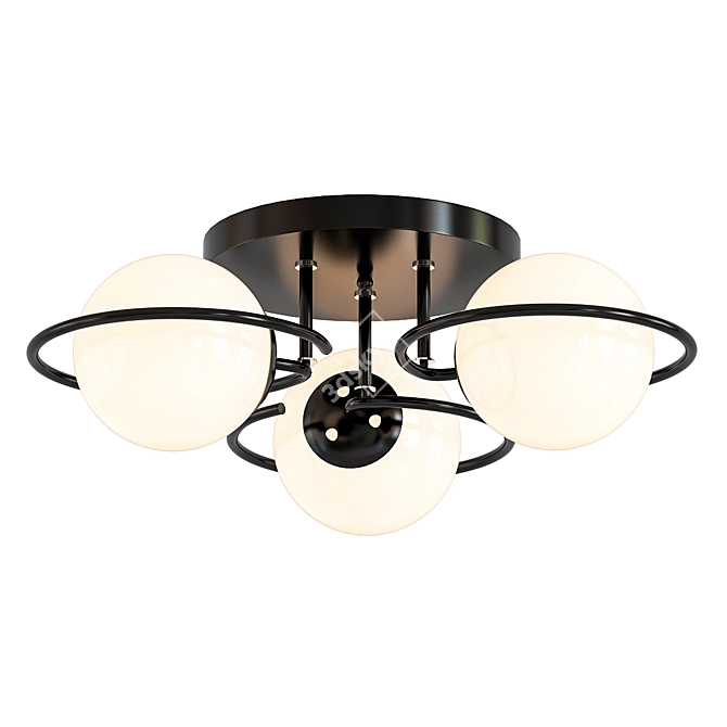 Modern Italian Galio Ceiling Chandelier 3D model image 1