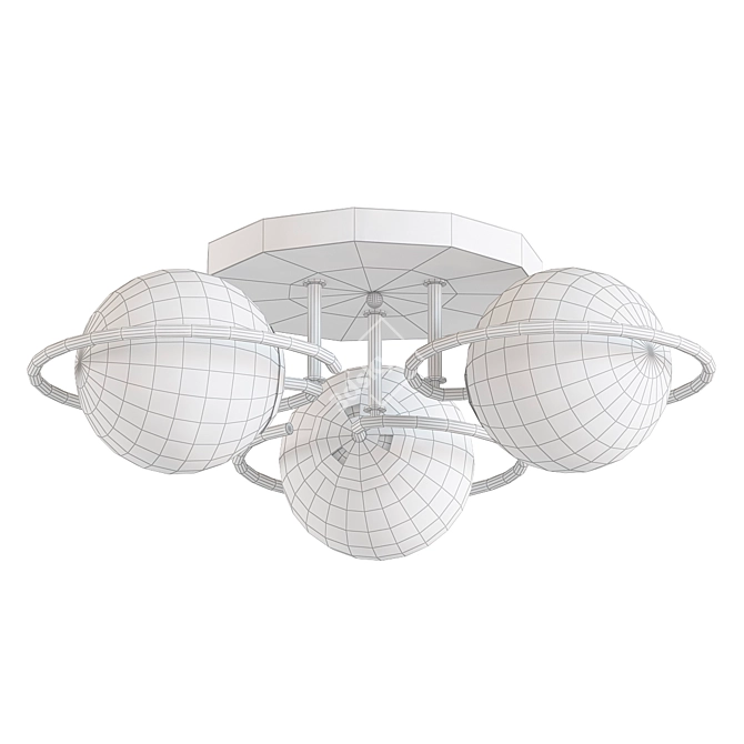 Modern Italian Galio Ceiling Chandelier 3D model image 2