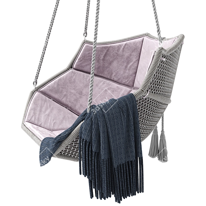 Elevate Your Space: NOZOMU Hanging Chair 3D model image 1