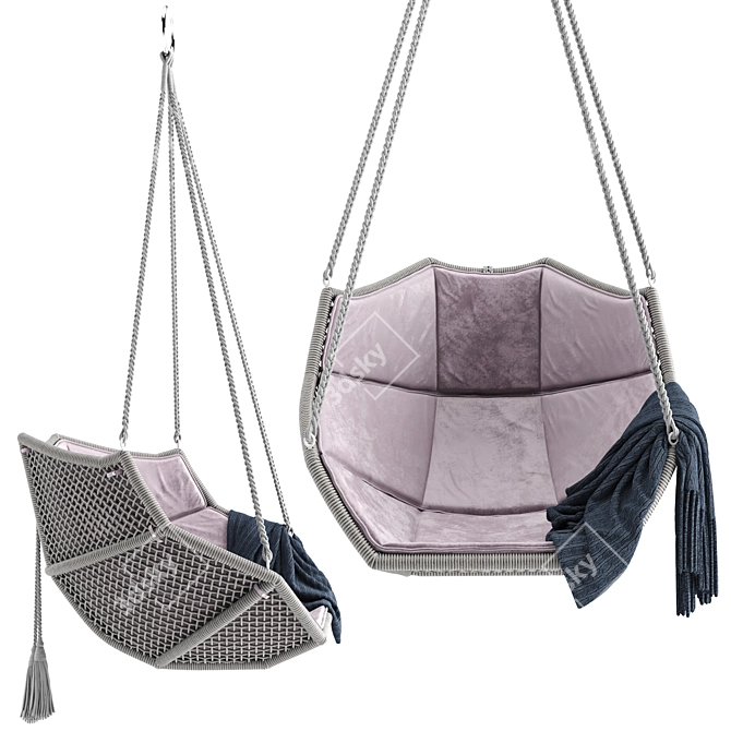 Elevate Your Space: NOZOMU Hanging Chair 3D model image 3