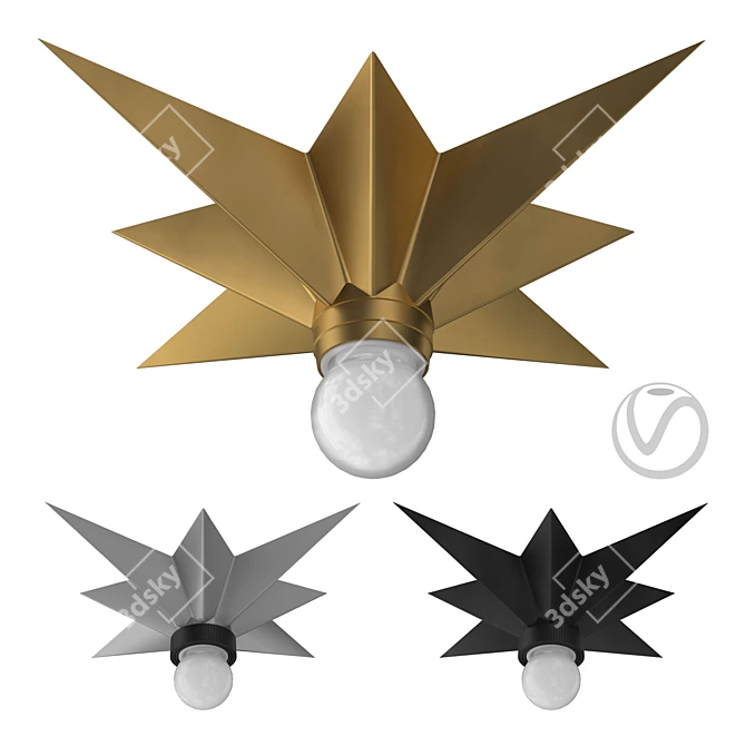 Loft-Concept Star Ceiling Mount 3D model image 1