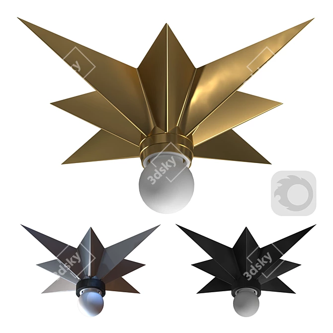 Loft-Concept Star Ceiling Mount 3D model image 2