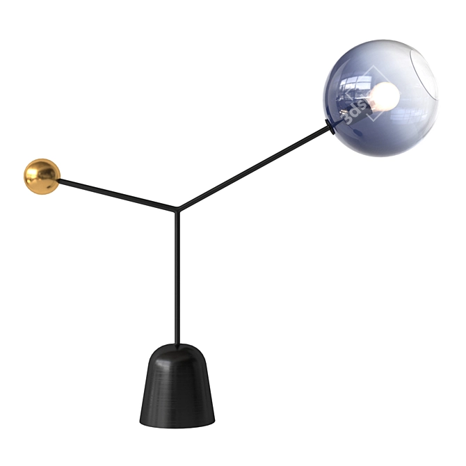 Elegant Pirouette Table Lamp 3D model image 1