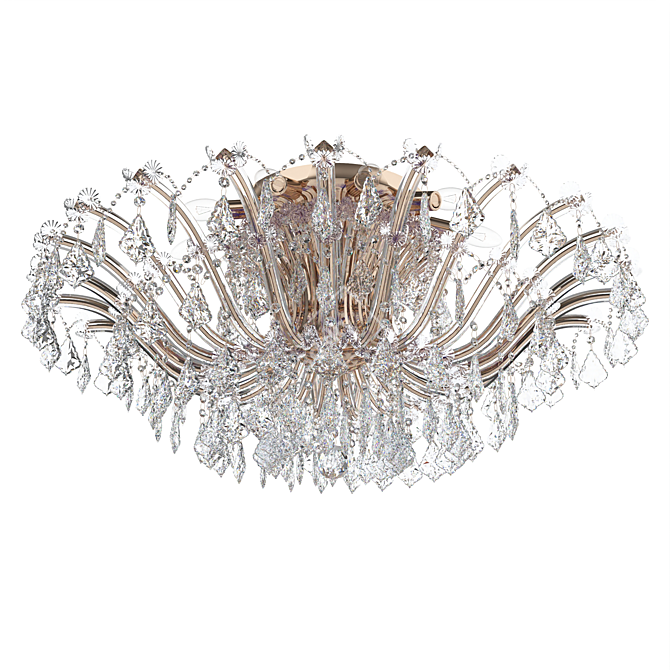 Luxury Blossom Chandelier 3D model image 1