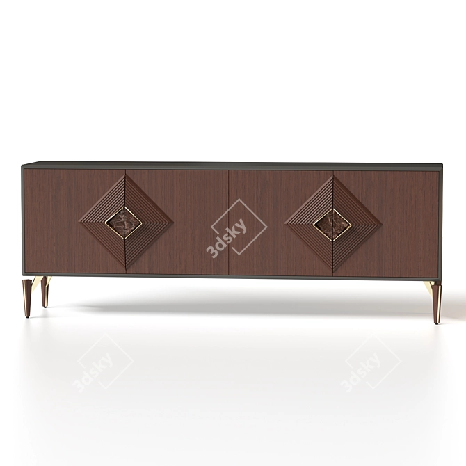 Valentin Console Table: Modern, Stylish Design 3D model image 1