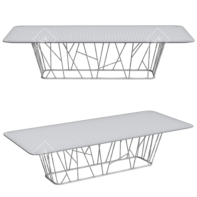 Elegant Twig Table 3D model image 2