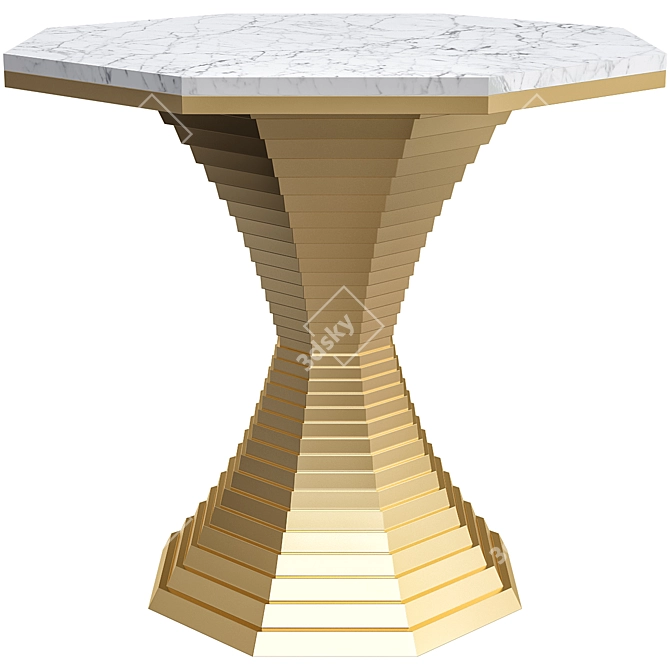 Belvedere 2 Dining Table: Modern Design 3D model image 1