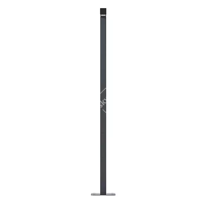 Minimalist LED Park Lighting 3D model image 6