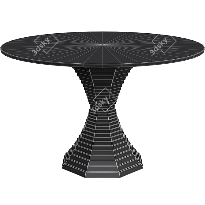 Belvedere Dining Table: Exquisite Design for Stylish Dining 3D model image 2