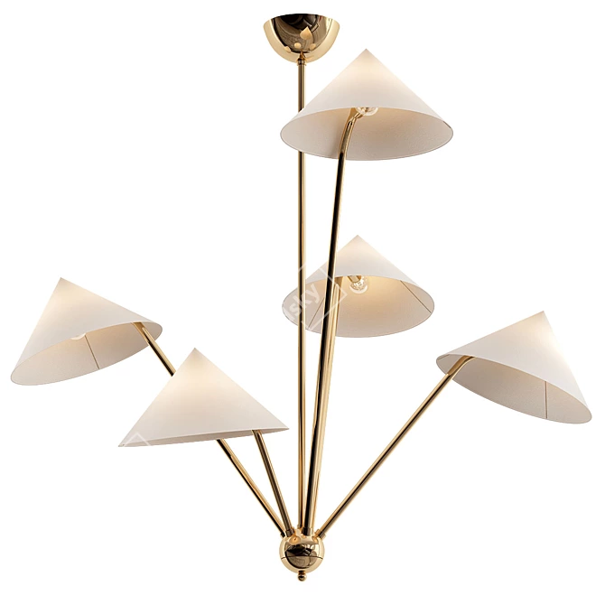 Elegant Mantis Chandelier 3D model image 1