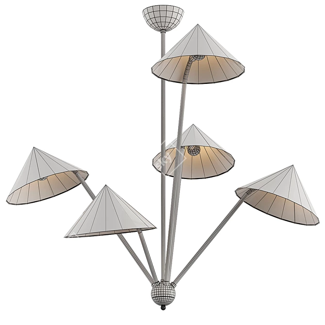 Elegant Mantis Chandelier 3D model image 2