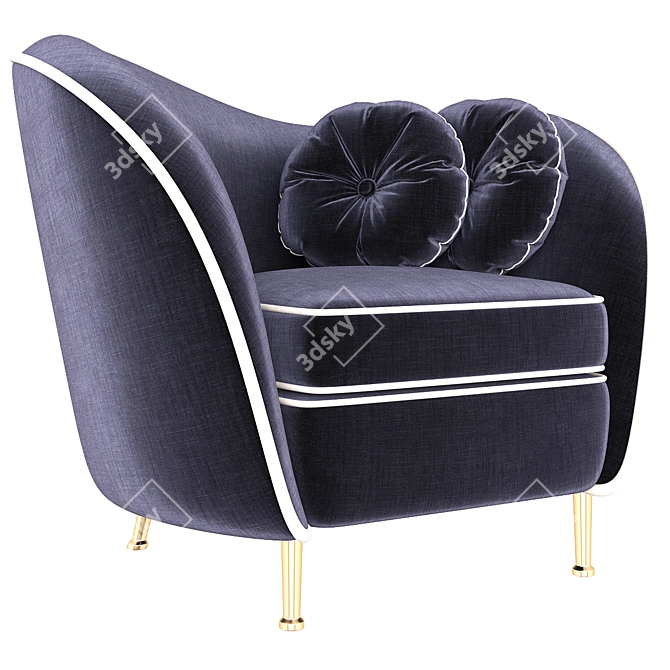 Kooper Deep Seater: Stylish Armchair 3D model image 5