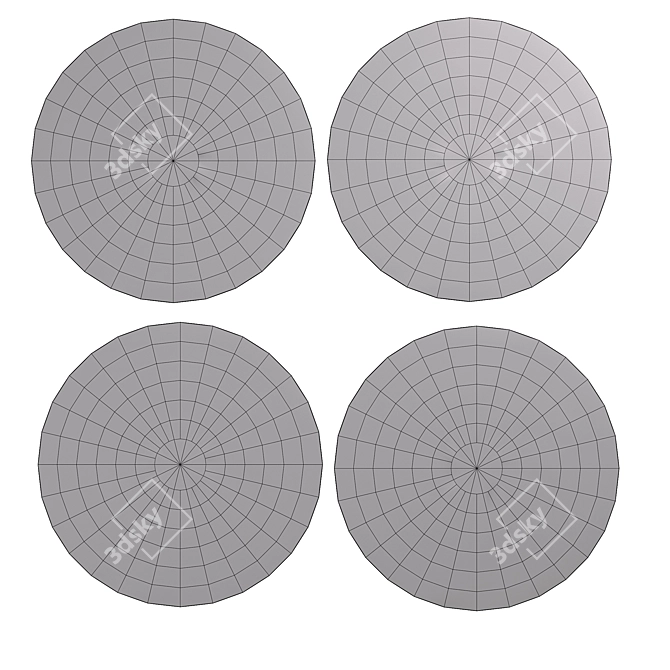 Sleek Circle Rug: Modern Design & High Quality 3D model image 2