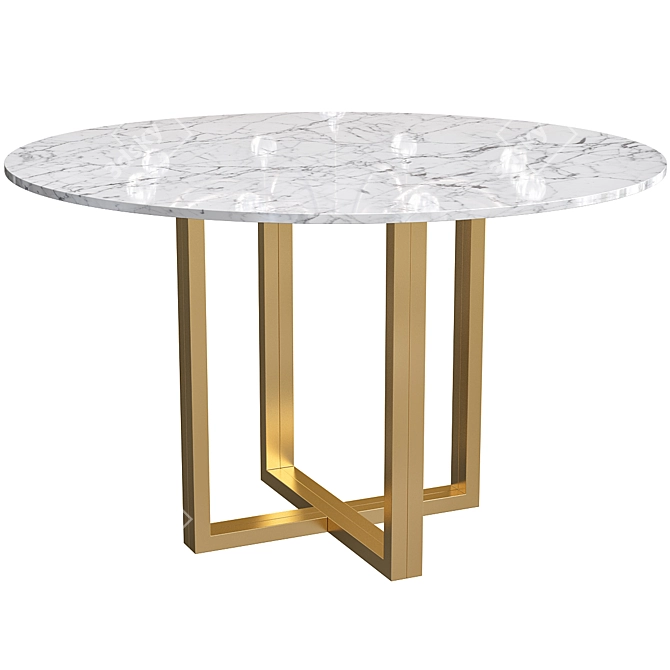Elegant Aurus Dining Table 3D model image 2