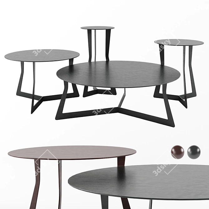 EGOITALIANO PLANET Coffee Tables: Stylish and Versatile 3D model image 1