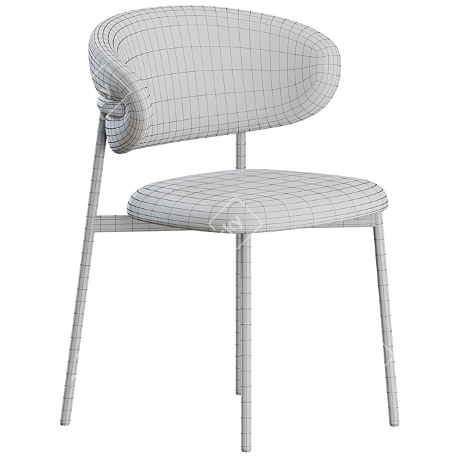 Modern Metal Oleandro Chair 3D model image 3