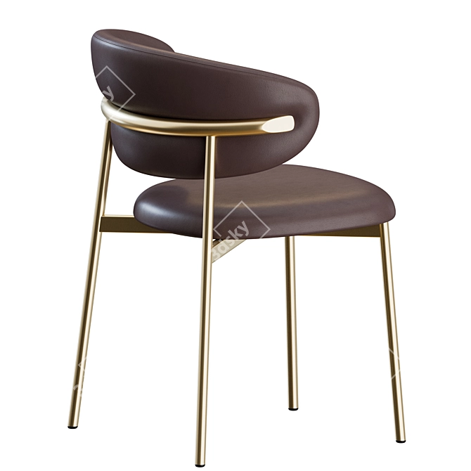 Modern Metal Oleandro Chair 3D model image 7