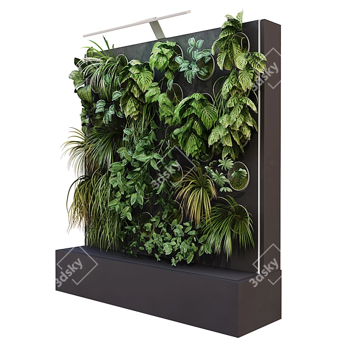 Vertical Garden Box Set - Lowpoly 3D Model 3D model image 3