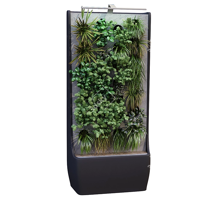 Vertical Plant Box Set - Lowpoly 177 3D model image 5