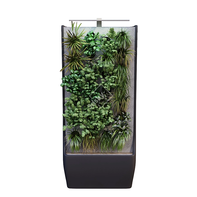 Vertical Plant Box Set - Lowpoly 177 3D model image 7