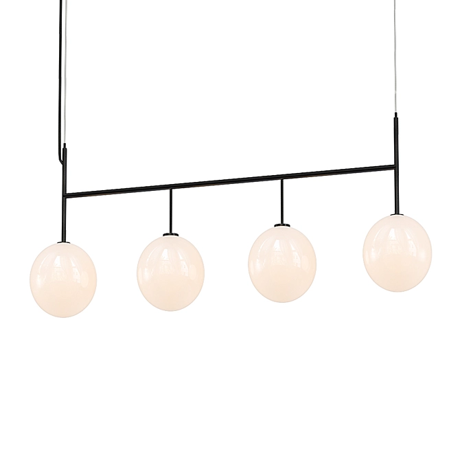 TR Bulb: Stylish Opal Suspension 3D model image 1