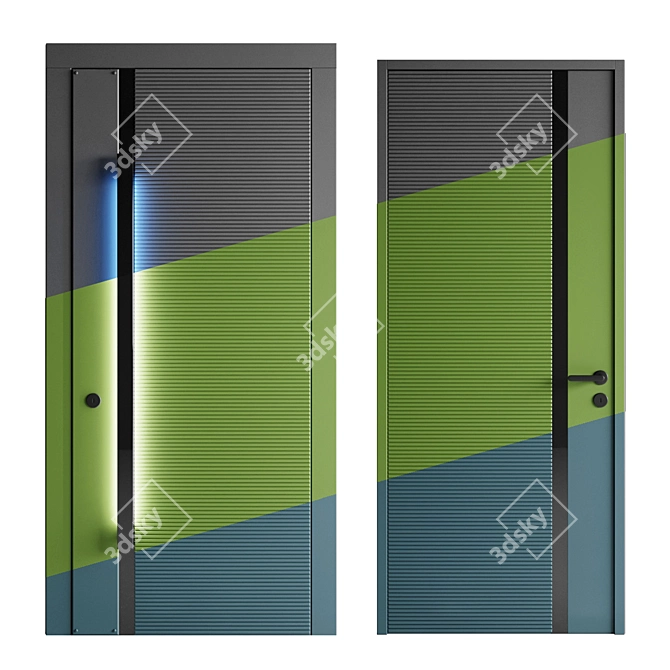 Versatile Entrance and Interior Door 3D model image 9