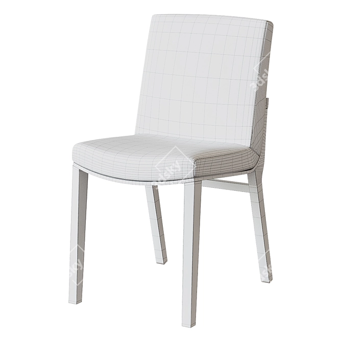 Elegant Moritz Chair by Ton 3D model image 3