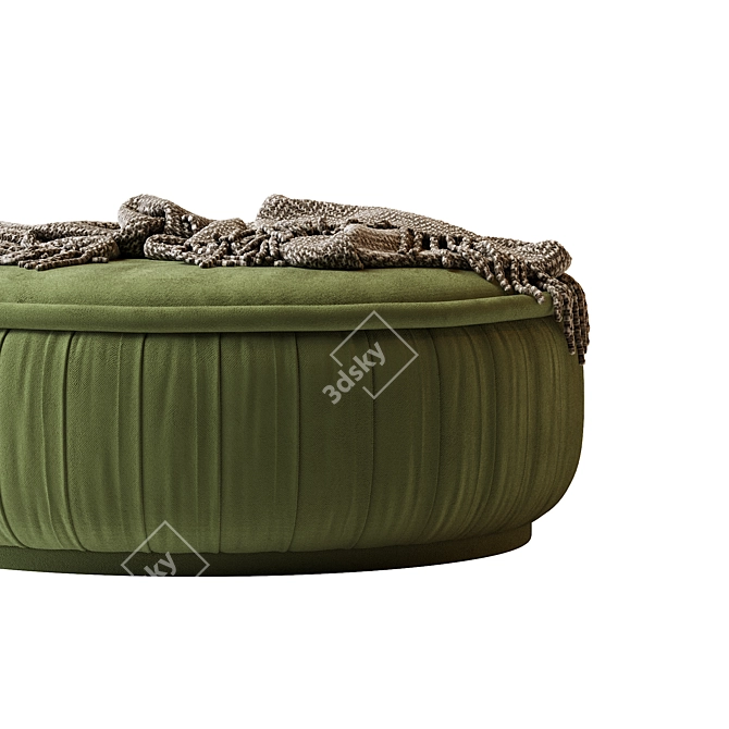 Malibu Ottoman - Modern Elegance for Your Home 3D model image 2