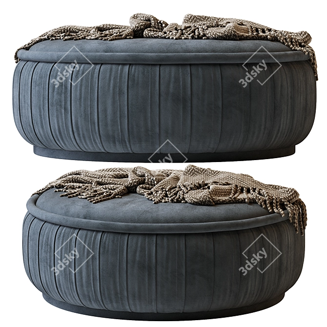 Malibu Ottoman - Modern Elegance for Your Home 3D model image 3