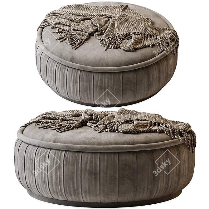 Malibu Ottoman - Modern Elegance for Your Home 3D model image 4