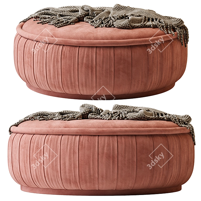 Malibu Ottoman - Modern Elegance for Your Home 3D model image 5