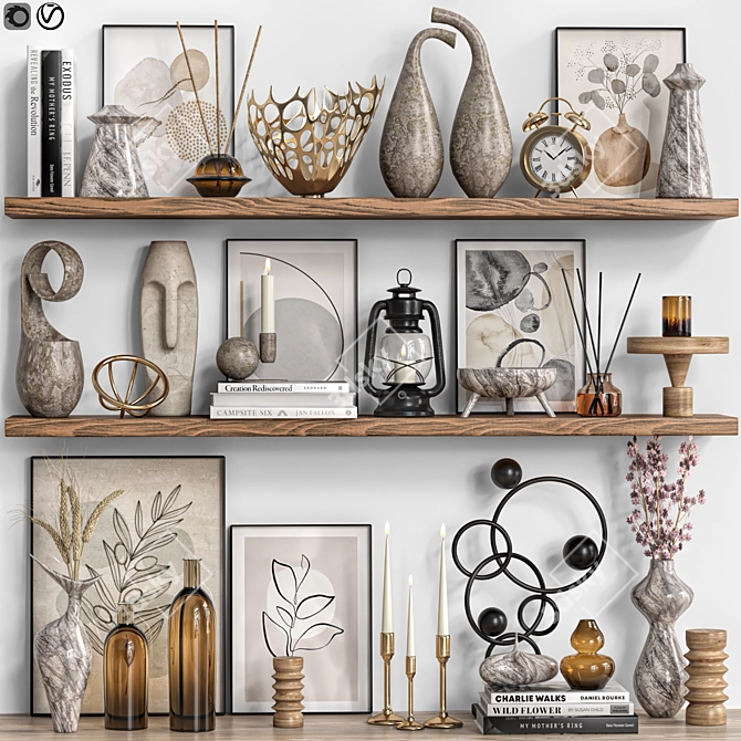 Modern Decor_02: Elegant & Versatile 3D model image 1