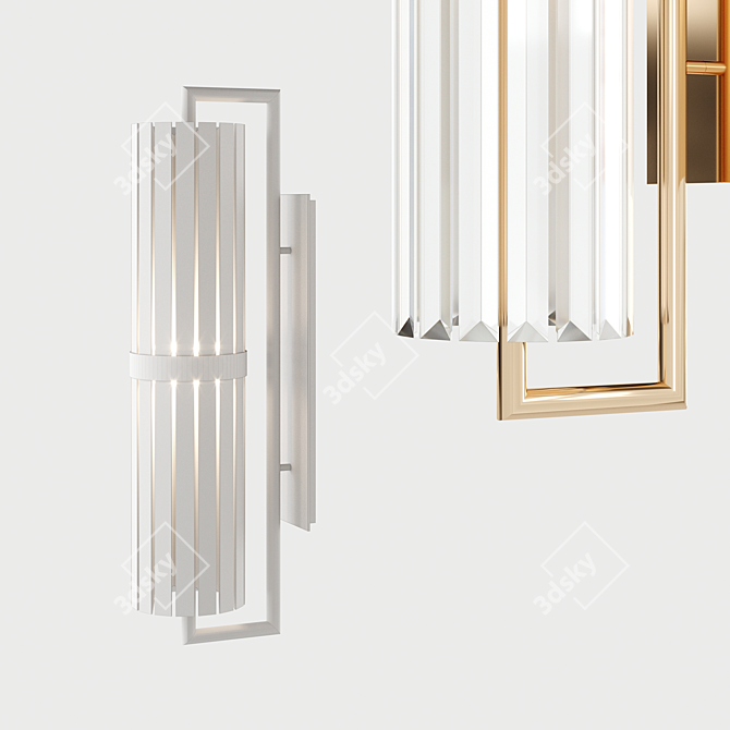 Title: Elegant Liberty II Wall Sconce 3D model image 4