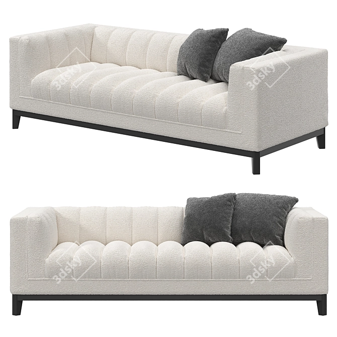 Eichholtz Sofa Ditmar: Classic Comfort in 3 Colors 3D model image 2