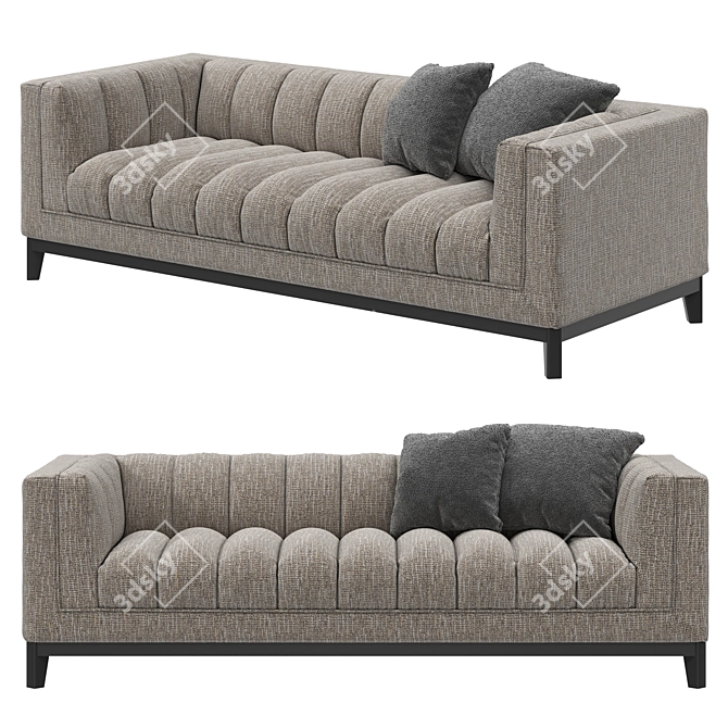 Eichholtz Sofa Ditmar: Classic Comfort in 3 Colors 3D model image 4