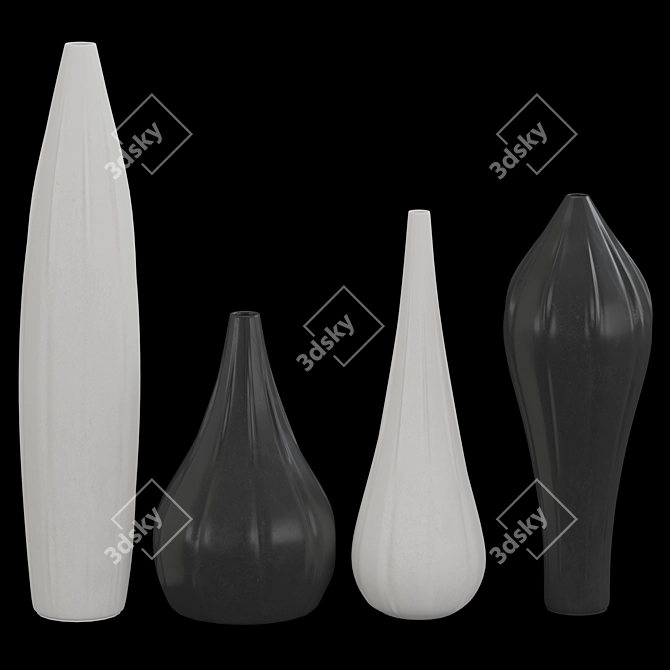 Elegant Home Decor Set 3D model image 3