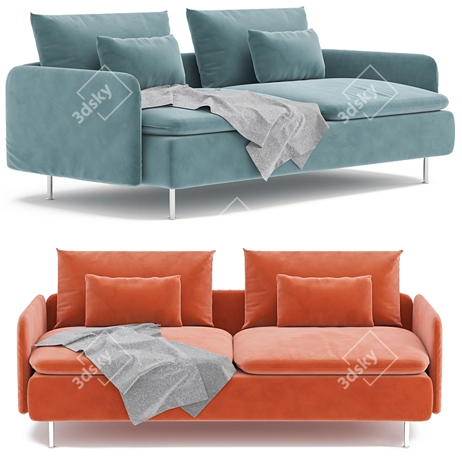 Soderhamn Sofa: Modern Comfort and Style 3D model image 2