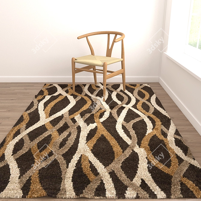 Versatile Set of 6 Rugs for Stunning Renderings 3D model image 2